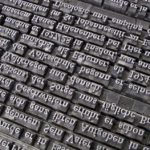 Book Printing Letters Lead Set Gutenberg Font